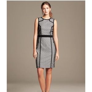 Back and white pencil dress